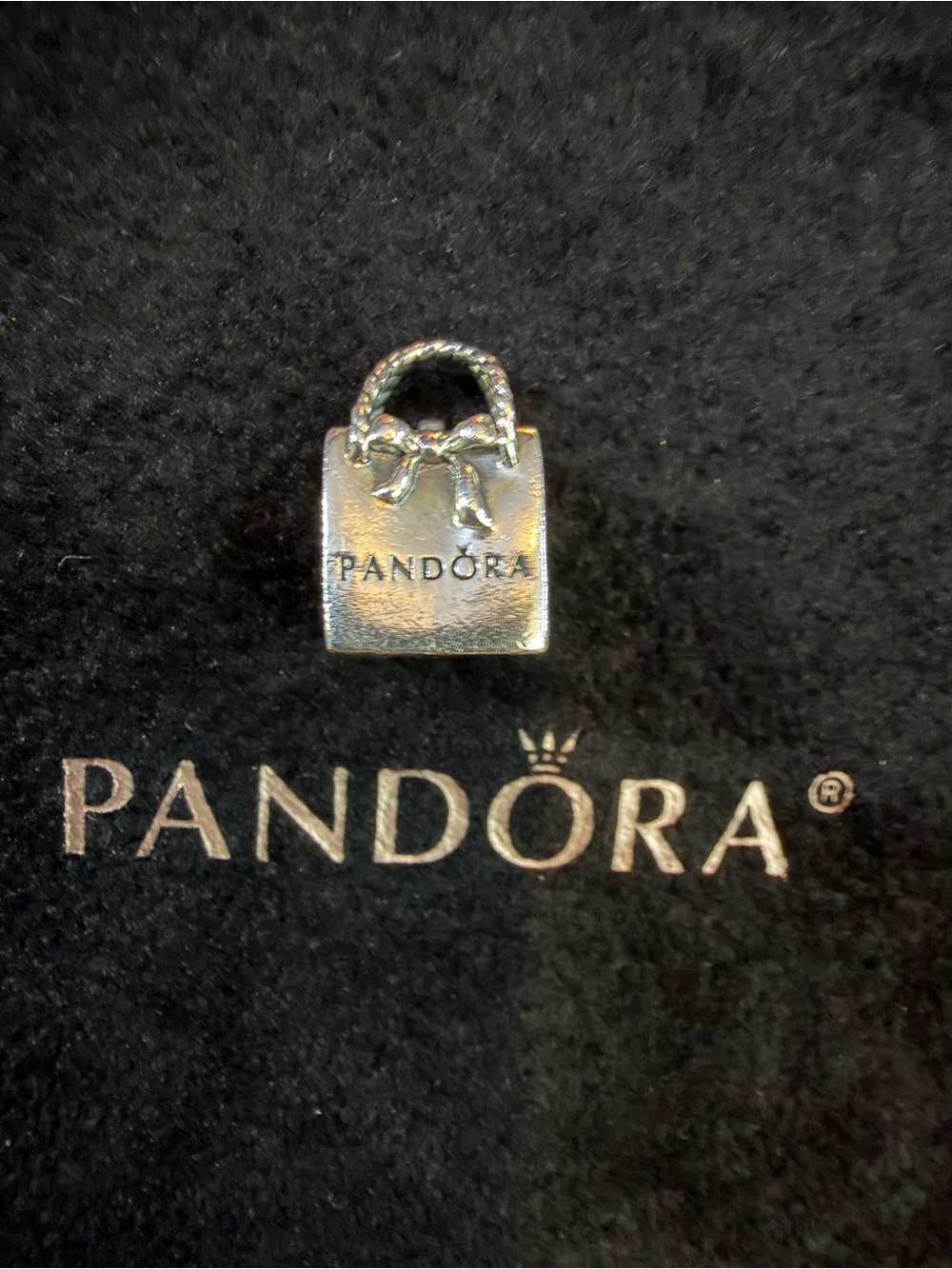 Pandora Silver Shopping Bag Charm - Silver